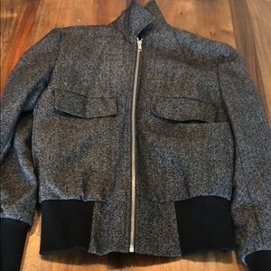 Woven bomber jacket